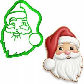 Karåcsonyi Forma Mézeskalåcs lyukasztó Karåcsony Mikulås 8cm