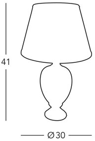 Kolarz 0094.70S - Asztali lámpa DAMASCO 1xE27/60W/230V