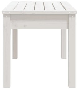 fehér tömör fenyőfa kerti pad 80x44x45 cm
