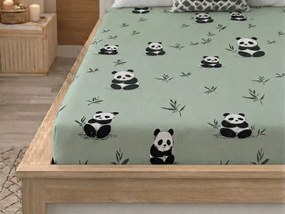Mikroszálas lepedő PANDA RELAX mentás 90x200 cm