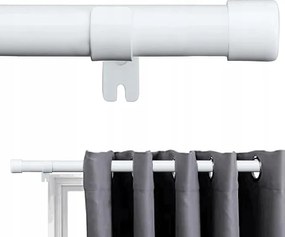 Függönykarnis Szimpla Függöny Állítható 76-238cm 25mm Fehér