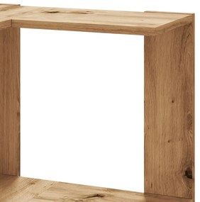 5 szintes szerelt fa sarok könyvespolc 50 x 50 x 179cm