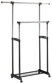 Halmar Mobil fém akasztó 170x142 cm fekete/fényezett króm V-CH-WU11-WIESZAK-CZARNY