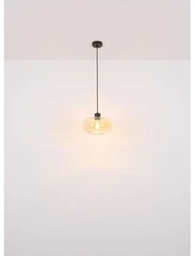Globo 15566HA - Csillár zsinóron GIUSEPPE 1xE27/40W/230V átm. 28 cm átlátszó
