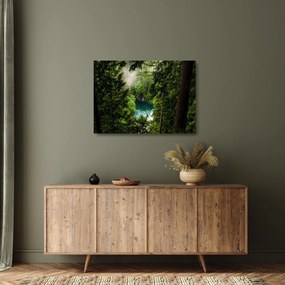 Kép - kilátás a fák között (üvegen) (70x50 cm)