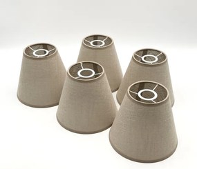 Brilagi - LED  Felületre szerelhető csillár  ANTHONY 5xE14/40W/230V tölgy/bézs