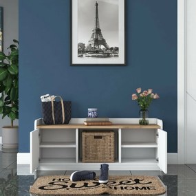 Pilo White and Walnut cipősszekrény