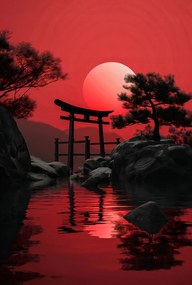 Poszter 61x90,5cm Templom a csend mellett