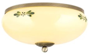 Orion DL 7-673 - Mennyezeti lámpa LANDHAUS 2xE27/60W/230V átm. 28 cm bronz/bézs