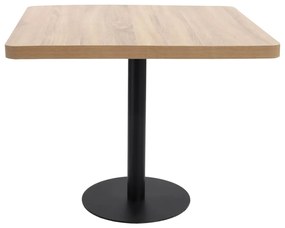 Világosbarna MDF bisztróasztal 80 x 80 cm