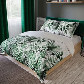 Pamut-szatén ágyneműhuzat Markizeta Verdura pálmalevelek gallyak 220x200