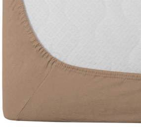 Jersey lepedő világosbarna 90 x 200 cm