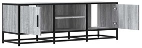 szürke sonoma színű szerelt fa és fém TV-szekrény 120x35x41 cm