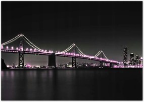 Poszterek 100x70 Híd Lila fények