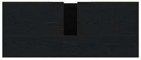 Fürdőszoba Székény fiókkal Musta tammi 80 x 33 x 60 cm Faanyag