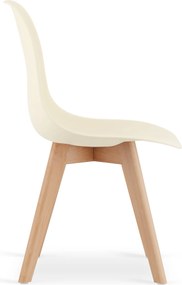 Krém színű KITO szék bükkfa lábakkal