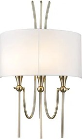 Cosmolight glamour klasszikus fali lámpa las vegas fehér arany cosw03728au-wh