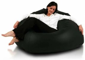 EMI fekete óriás műbőr babzsákfotel
