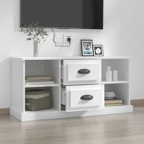 fehér szerelt fa TV-szekrény 99,5x35,5x48 cm