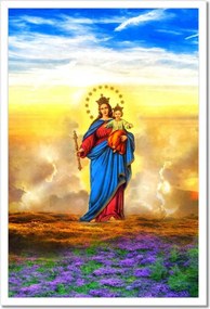 Poszterek keretben 40x60 Segítő Szűzanya