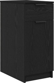 vidaXL Irodai szekrény Fekete tölgy 33 x 50 x 75 cm Faanyag