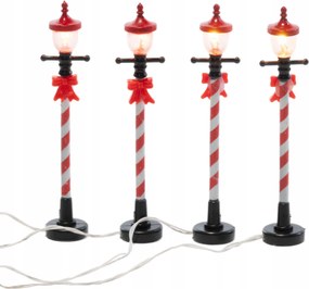 LED-es karĂĄcsonyi lĂĄmpĂĄs, mƱanyag, 10 cm magas, 2 cm ĂĄtmĂ©rĆjƱ