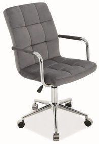 Irodai szék, szürke Q-022 VELVET