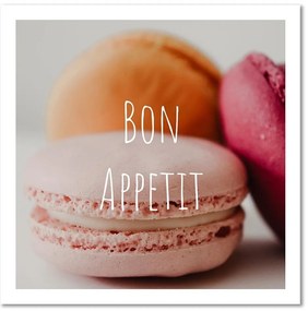 Gario Vászonkép Makaróni - bon apetit Méret: 50 x 50 cm
