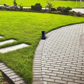 Kültéri csatlakozós oszlop 1Z SCHUKO 230V IP44 20 cm fekete