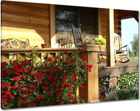 Festmények 100x70 Fa veranda