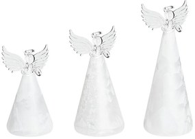 Fehér Angyalkák Háromdarabos Szettben LED Világítással KITTILA Beliani