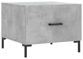 2 db betonszürke szerelt fa dohányzóasztal 50 x 50 x 40 cm