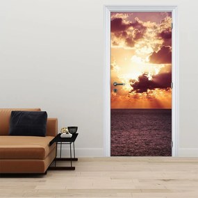 Fotótapéta ajtóra - Nap a felhők mögött (95x205cm)