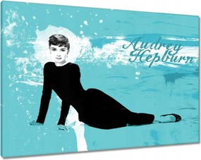 Festmények 100x70 Hepburn aranyos színésznő