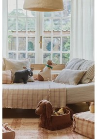 Világos rózsaszín pamut gyerek ágytakaró 140x200 cm Tartan Rose – Lorena Canals