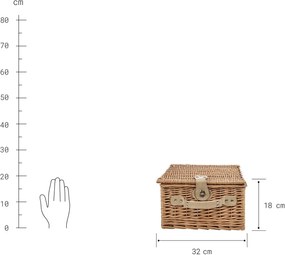 A DAY IN THE PARK piknikkosár 2 személyre