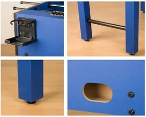 GamesPlanet® Csocsóasztal GLASGOW Kék 121 x 101 cm