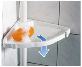 Easy fehér teleszkópos fürdőszobapolc rendszer - Wenko