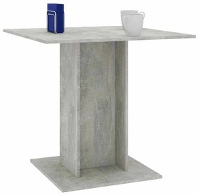 Betonszürke szerelt fa étkezőasztal 80 x 80 x 75 cm