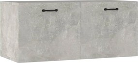 vidaXL betonszürke szerelt fa faliszekrény 80 x 36,5 x 35 cm