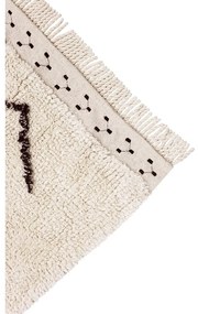 Krémszínű mosható kézi szövésű pamut szőnyeg 170x240 cm Bereber Rhombs – Lorena Canals