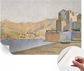 Mosható öntapadós fotótapéta étkezőbe Nyári kikötő 104x70 cm