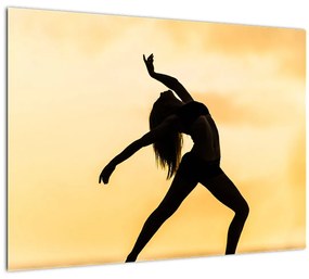 Táncos képe (üvegen) (70x50 cm)