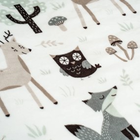 4Home Nordic friends gyerek mikroflanel ágyneműhuzat 140 x 200 cm, 70 x 90 cm