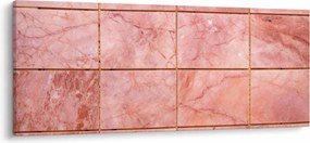 Kép - Rózsaszín, márványozott csempe (120x50 cm)
