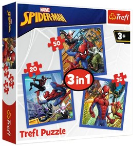Gyermek puzzle - Spiderman - 3 az 1-ben