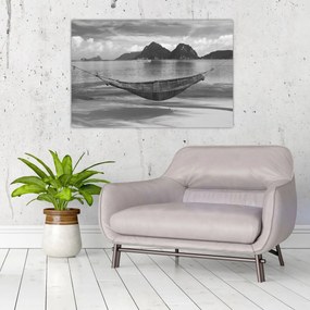 Kép - Hálóágy a tengerparton (90x60 cm)