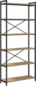 vidaXL Könyvespolc Artisan tölgy 40 x 30 x 85 cm Faanyag