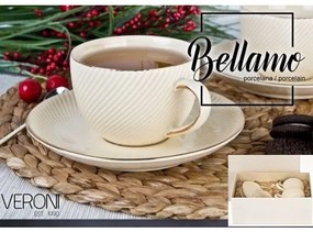 V.B.12500 Bellamo porceláncsésze+alj 230ml,2 személyes,dobozban