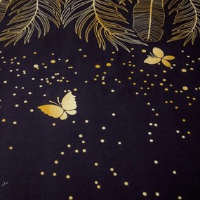 Mikroszálas gumis lepedő VISATA fekete 180x200 cm